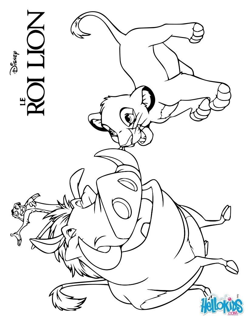 Simba, Timon And Pumba Coloring Page Lion King 820x1060 Simba, Timon And Pumba Coloring Page Lion King