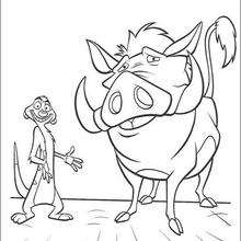220x220 Simba, Timon And Pumbaa Play Coloring Pages