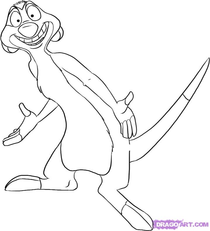 718x787 Lion King Drawi On Film The Lion Guard Coloring Pages King Pumbaa