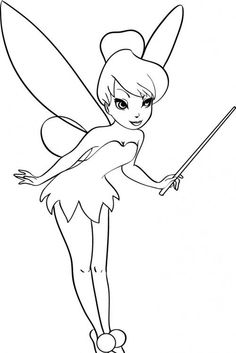Coloriage La Clochette Colored Tinkerbell 236x353 Coloriage La Clochette Colored Tinkerbell