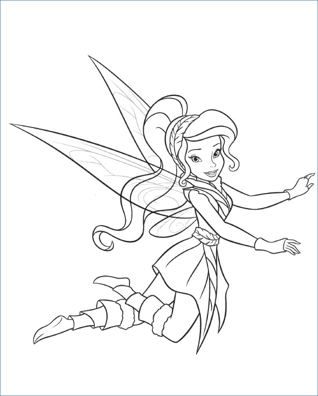 624x776 Fancy Disney Fairies Coloring Pages Rosetta Ornament