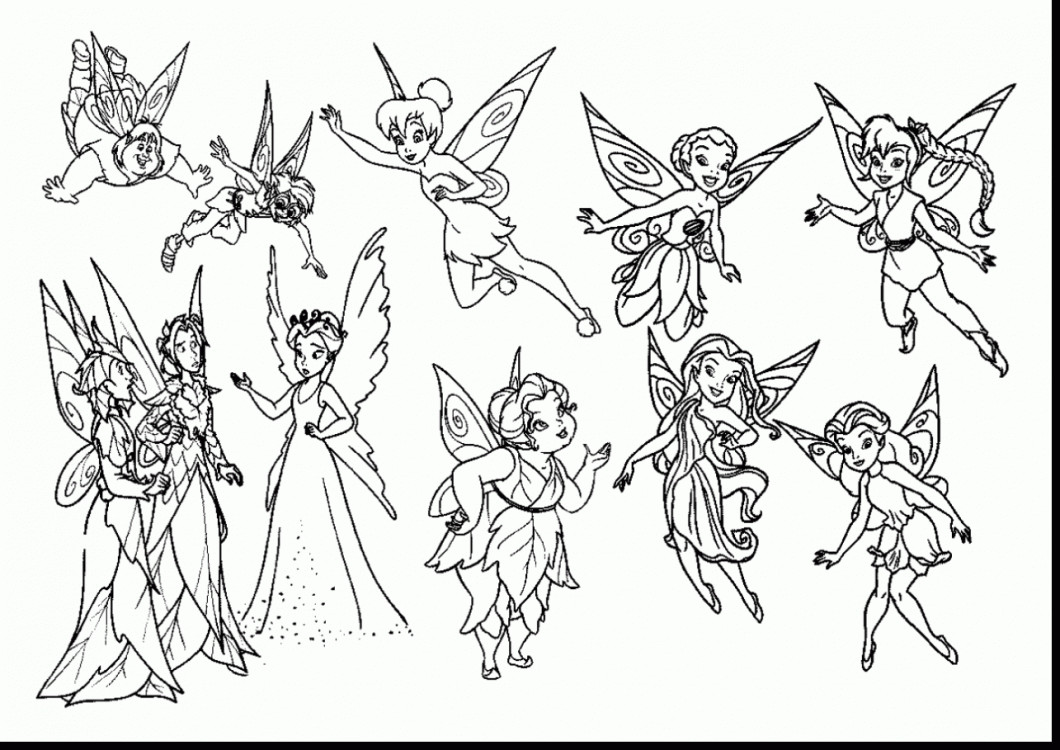 Tinkerbell And Friends Pictures To Colour In Wallpapergenk 1060x750 Tinkerbell And Friends Pictures To Colour In Wallpapergenk