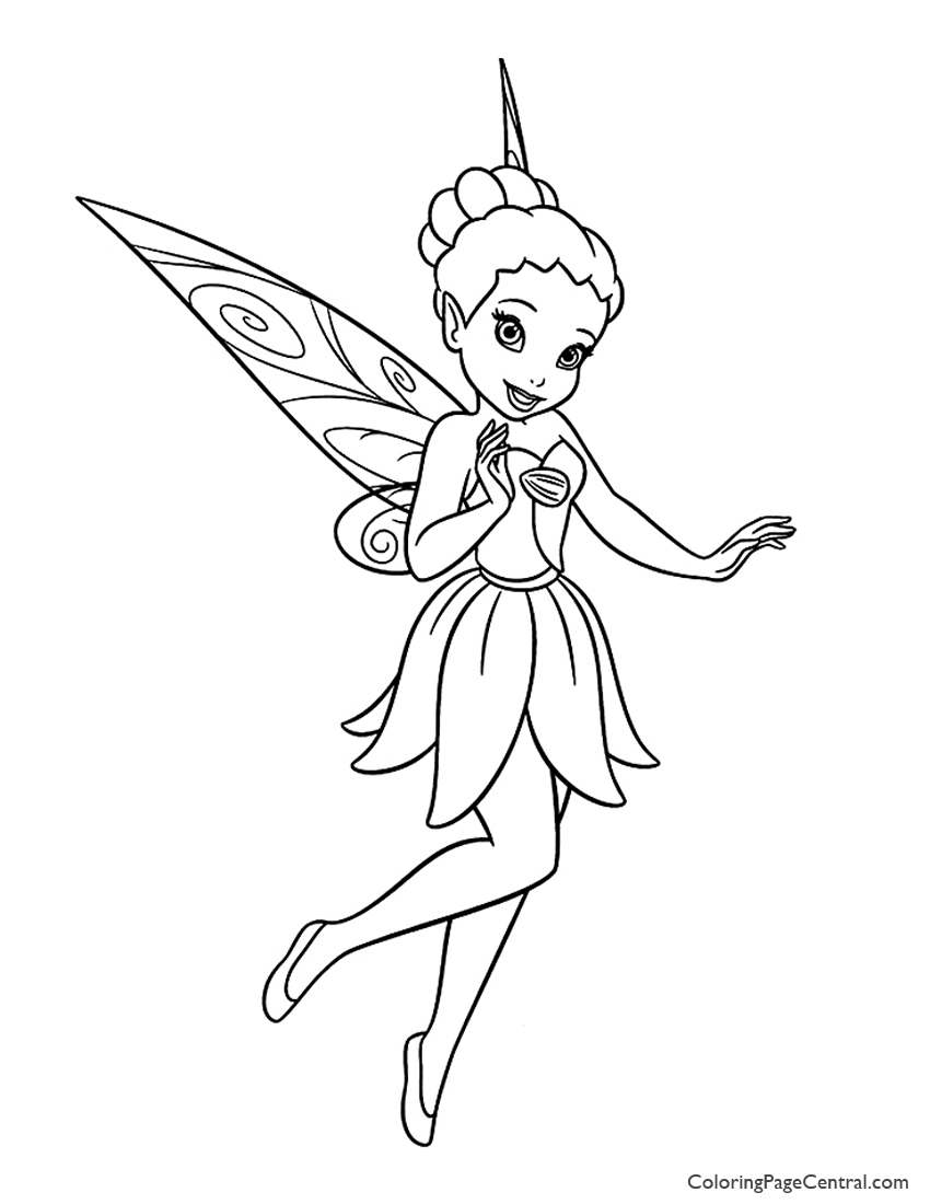 Tinkerbell Iridessa 01 Coloring Page Coloring Page Central 850x1100 Tinkerbell Iridessa 01 Coloring Page Coloring Page Central