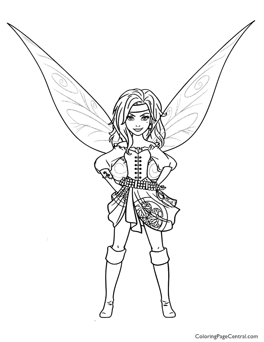 Tinkerbell Zarina 01 Coloring Page Coloring Page Central 850x1100 Tinkerbell Zarina 01 Coloring Page Coloring Page Central