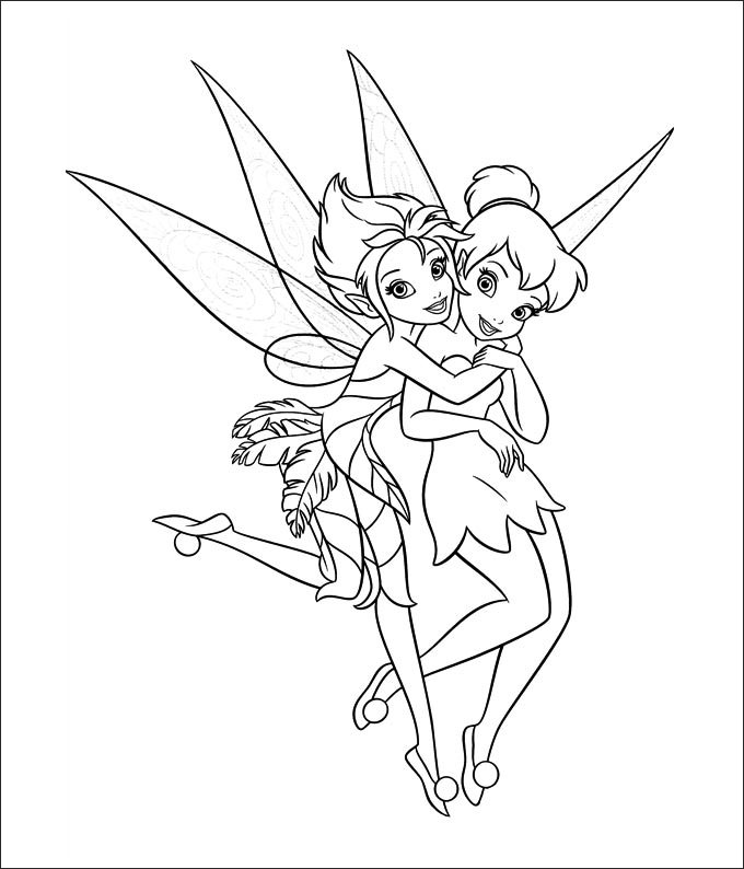 Tinkerbell And Friends Coloring Pages