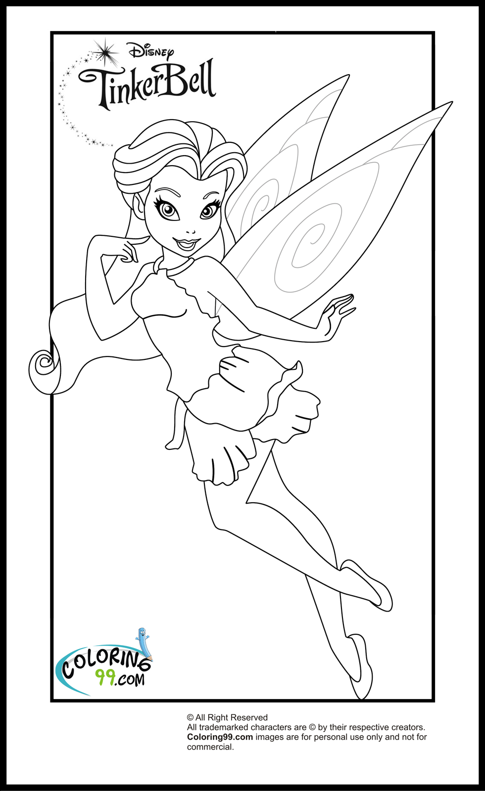 Tinkerbell And Friends Coloring Pages Team Colors 980x1600 Tinkerbell And Friends Coloring Pages Team Colors