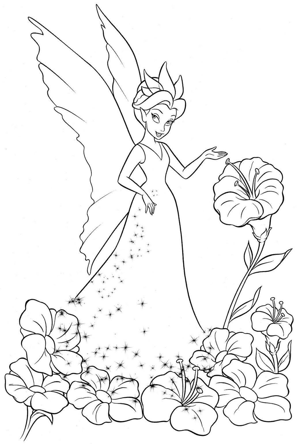 Coloring Pages Of Tinkerbell And Friends 1034x1539 Coloring Pages Of Tinkerbell And Friends