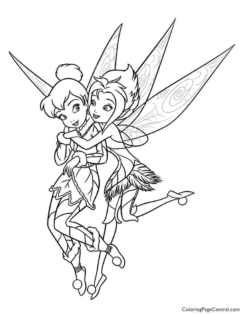 Tinkerbell Periwinkle 01 Coloring Page Coloring Page Central 850x1100 Tinkerbell Periwinkle 01 Coloring Page Coloring Page Central