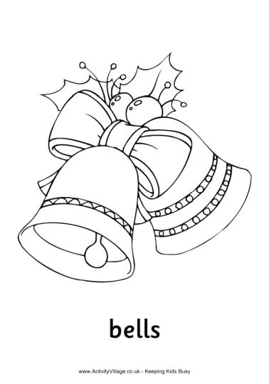 378x540 Christmas Bell Coloring Pages Bells Coloring Pages Free Bell