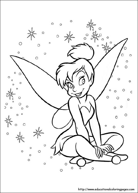 567x794 Tinkerbell Coloring Pages For Kids