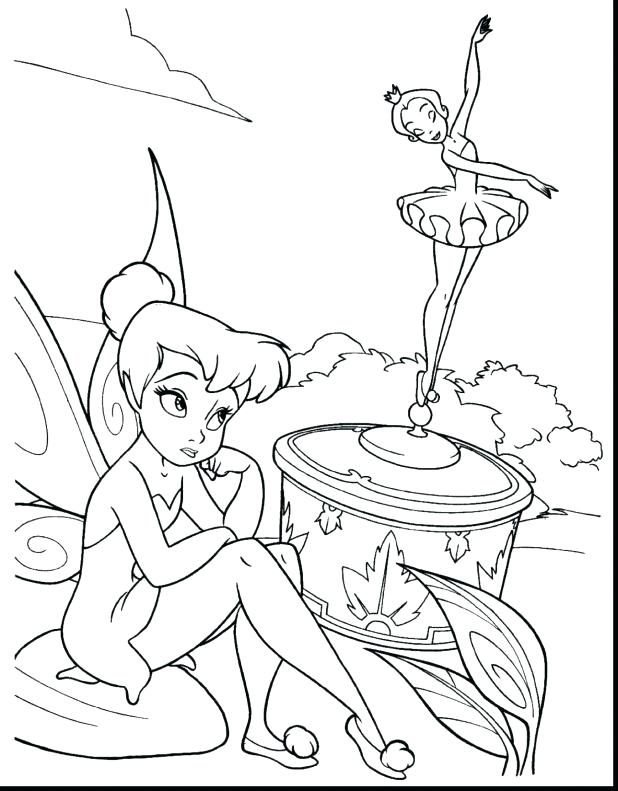 618x791 Printable Tinkerbell Coloring Pages