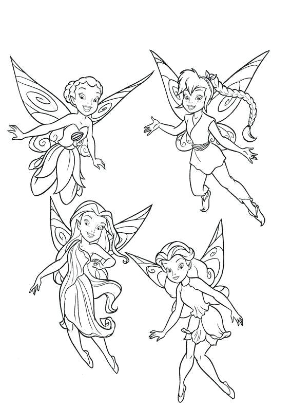 Tinkerbell Fairies Coloring Pages Coloring Pages Fairies 567x794 Tinkerbell Fairies Coloring Pages Coloring Pages Fairies