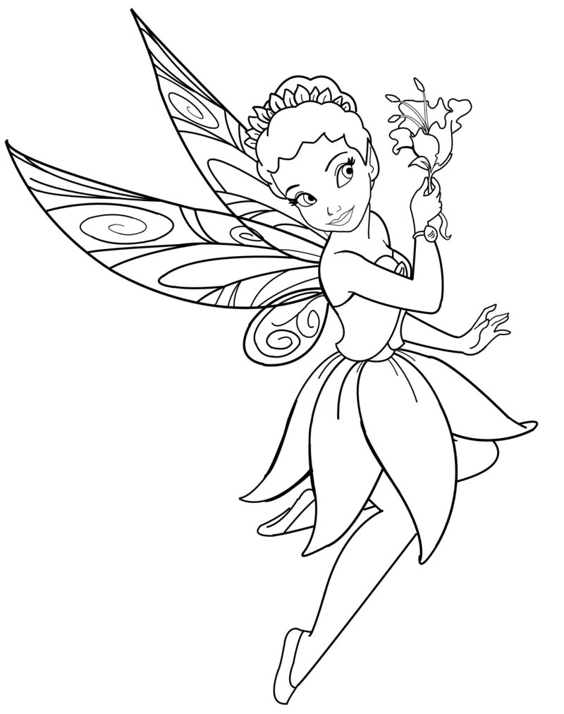 Disney Fairy Coloring Pages 800x1012 Disney Fairy Coloring Pages