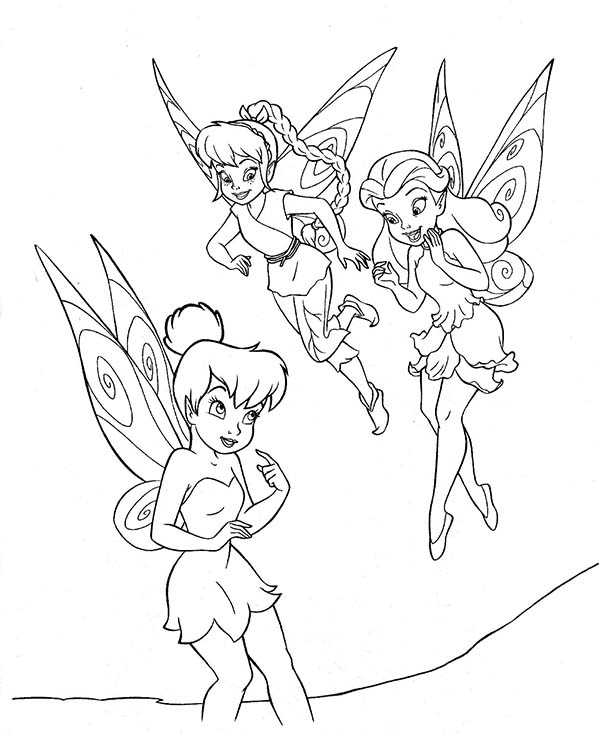 Tinkerbell Friends Coloring Pages at GetColorings.com | Free printable ...