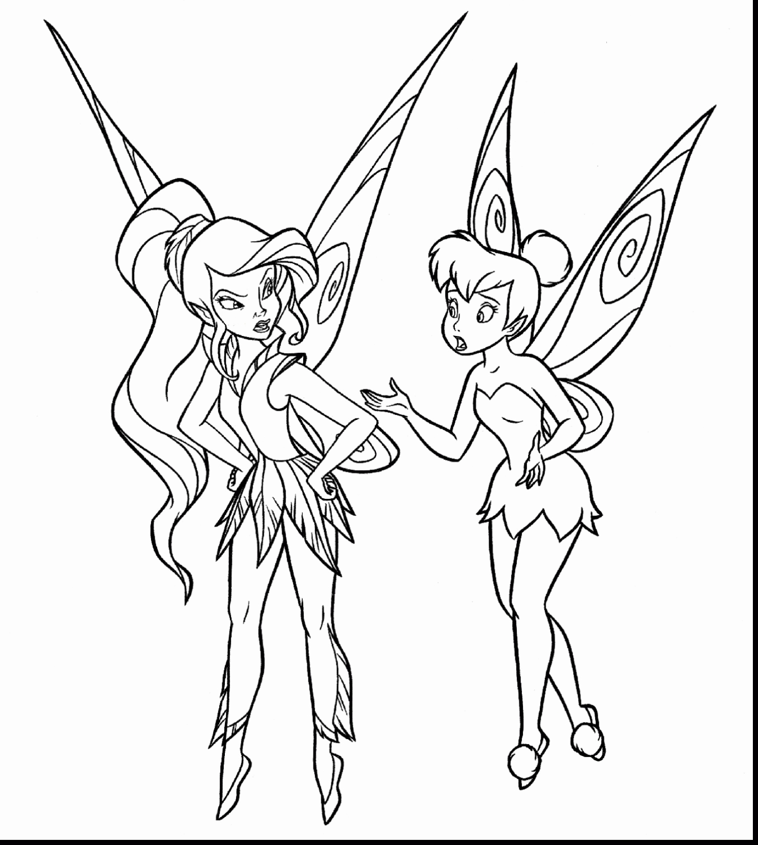Tinkerbell Halloween Coloring Pages