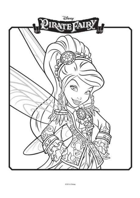 460x650 Tinkerbell And The Pirate Fairy Colouring 2