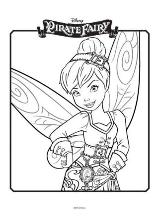 320x452 Tinkerbell And The Pirate Fairy Colouring 4 Stuff