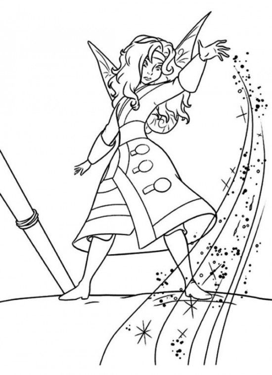 550x757 Tinkerbell En De Piraten New Tinkerbell Pirate Fairy Coloring