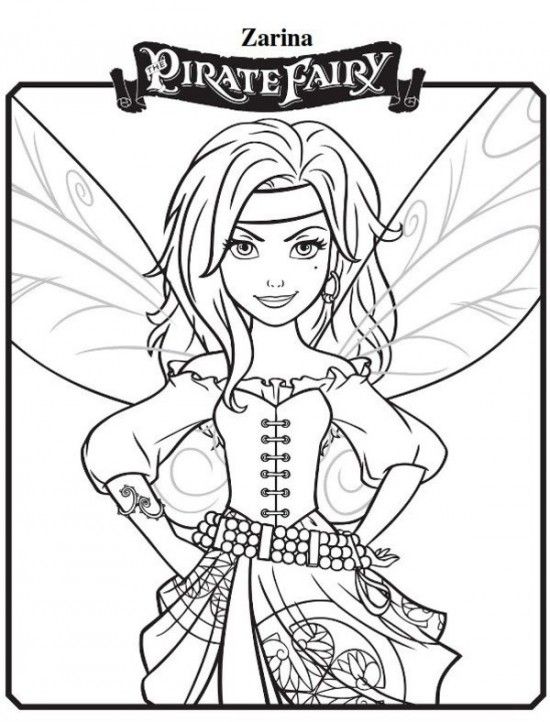 550x722 Zarina New Tinkerbell Pirate Fairy Coloring Pages 550x722 Picture