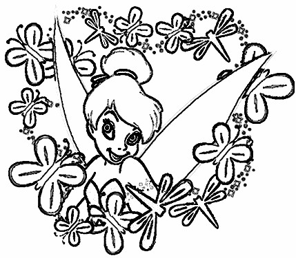 429x375 Tinkerbell Coloring Pages (17) Coloring Kids