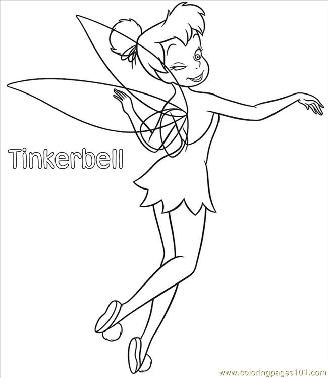 650x748 Tinkerbell Coloring Pages 01 Coloring Page