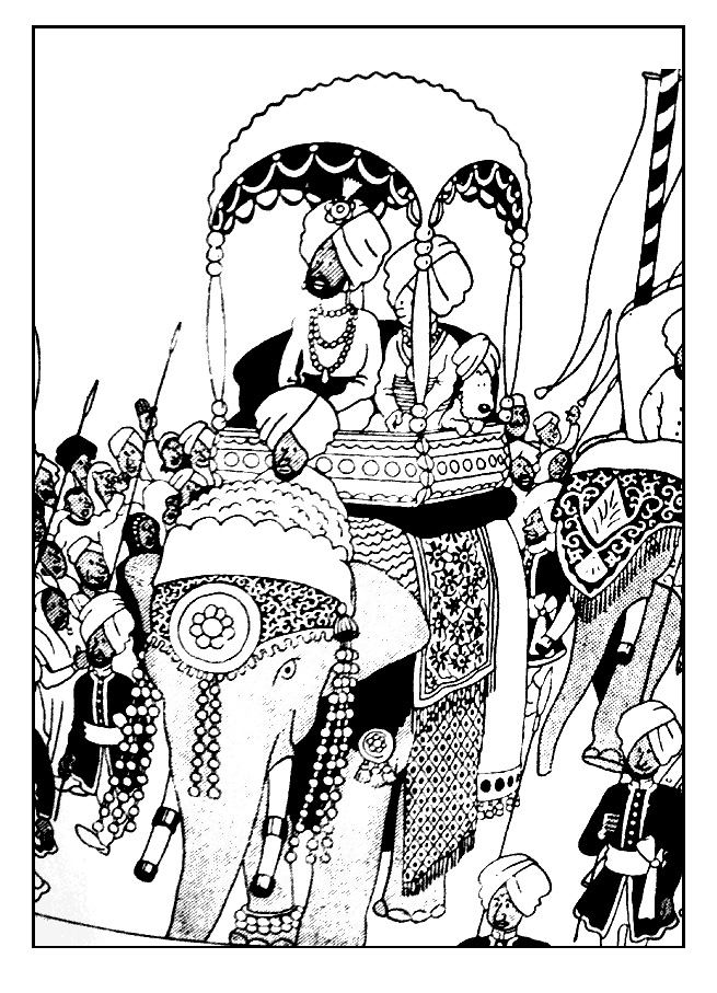Tintin On A Elephant 655x907 Tintin On A Elephant