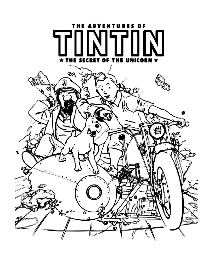 Tintin To Print For Free 818x982 Tintin To Print For Free