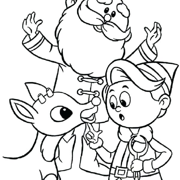 Rudolph Printable Coloring Pages Custom Elf Coloring Printable 600x600 Rudolph Printable Coloring Pages Custom Elf Coloring Printable