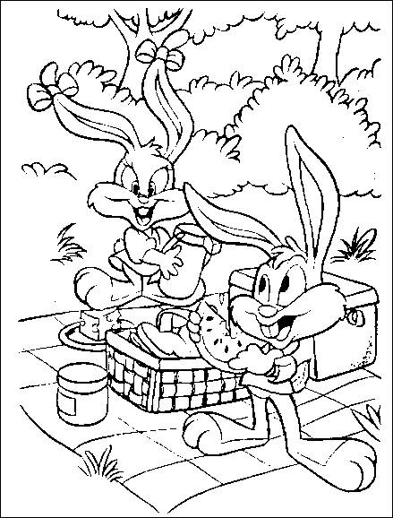 Coloring Pages Tiny Toon 439x578 Coloring Pages Tiny Toon