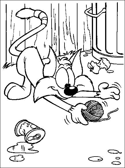 Coloring Pages Tiny Toon 434x586 Coloring Pages Tiny Toon