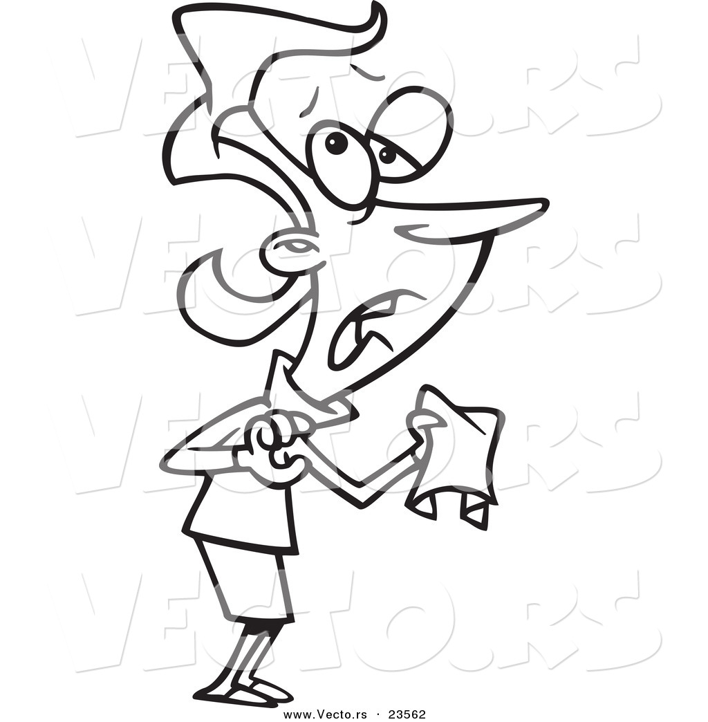 Vector Of A Cartoon Sneezing Businesswoman Holding A Tissue 1024x1044 Vector Of A Cartoon Sneezing Businesswoman Holding A Tissue