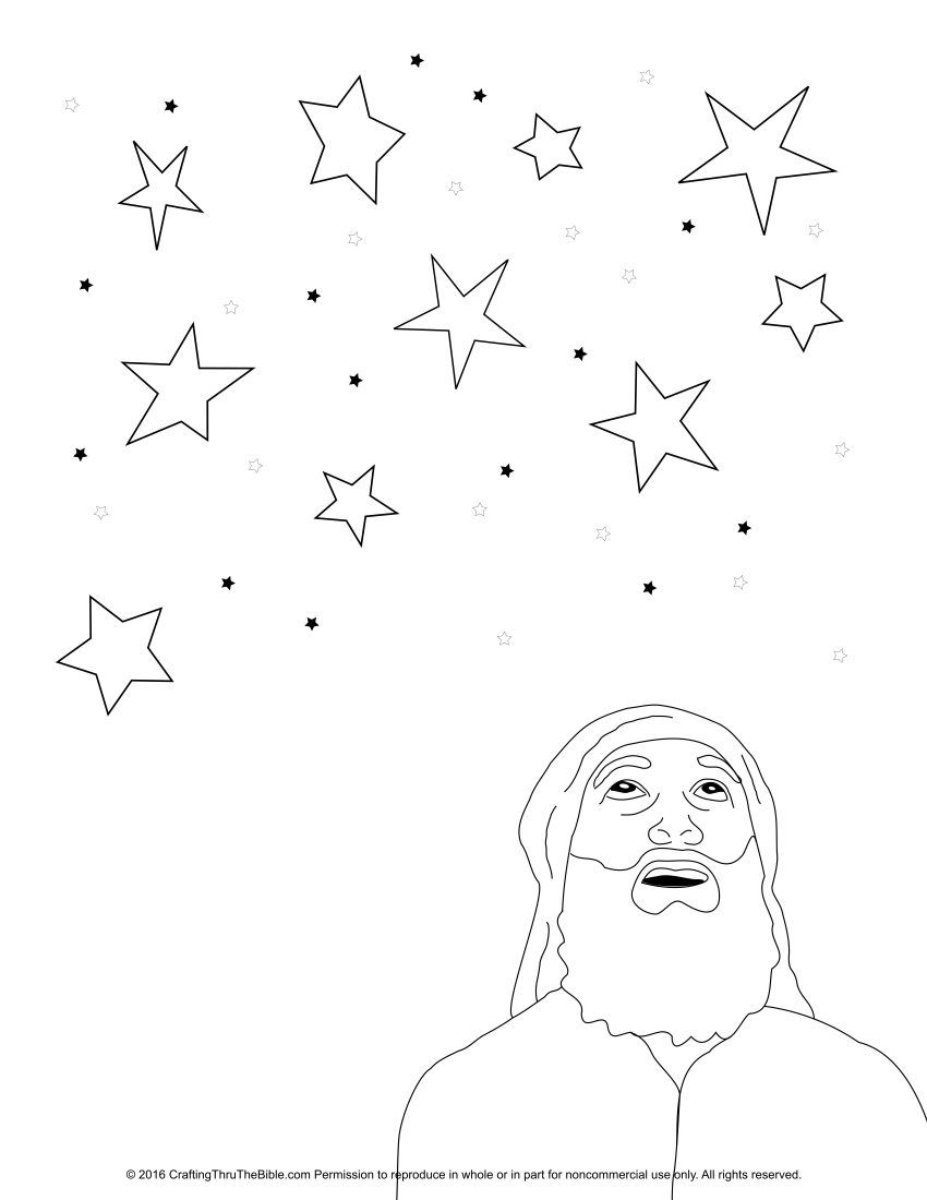 Coloring Page Of Abraham Looking 850x1100 Coloring Page Of Abraham Looking