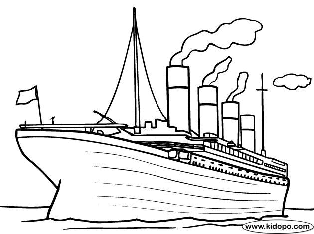 Titanic Coloring Pages