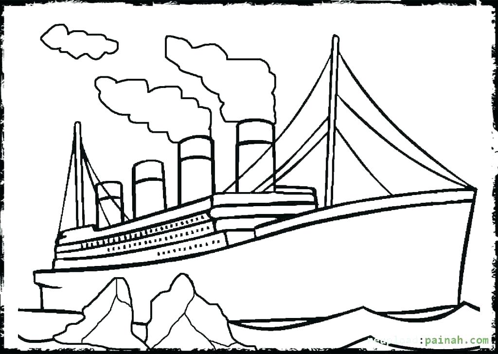 1024x728 Titanic Coloring Page Titanic Coloring Book Plus Titanic Coloring