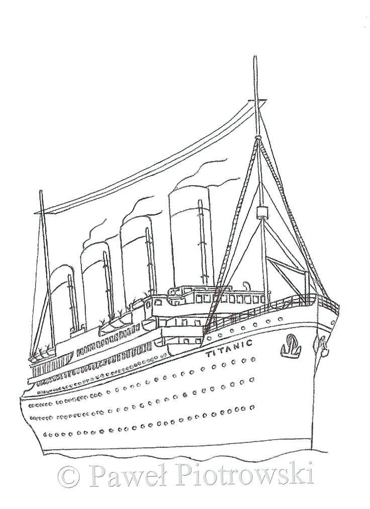 736x1012 Titanic Coloring Sheets Titanic Coloring Sheets Image Of Titanic