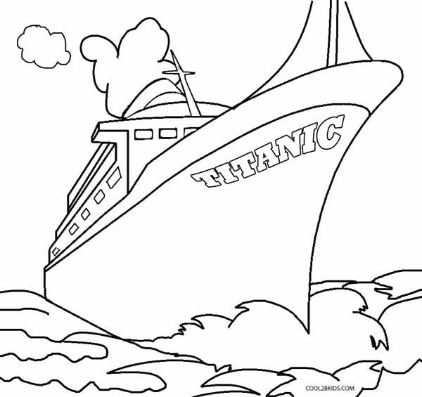 600x565 Printable Titanic Coloring Pages For Kids Cool2bkids