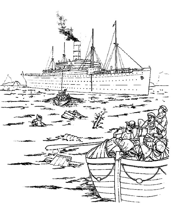 600x736 The Survivor Of Titanic Coloring Pages Batch Coloring