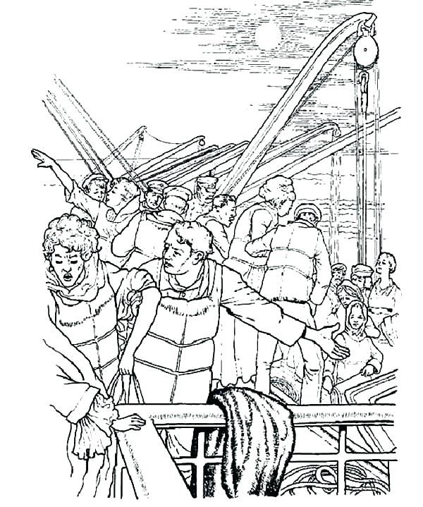 600x719 Titanic Coloring Sheets How To Draw Titanic Coloring Pages Titanic