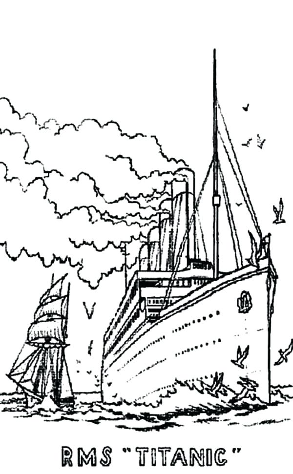 600x971 Titanic Coloring Pages Picture Of Titanic Coloring Pages Rms