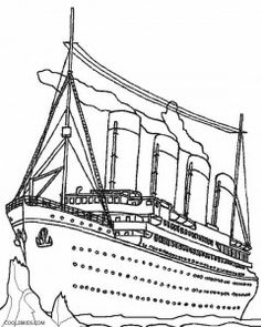 236x295 Titanic Clipart Coloring Page