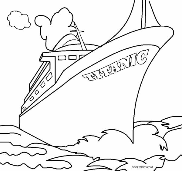 600x565 Printable Titanic Coloring Pages For Kids Cool2bkids