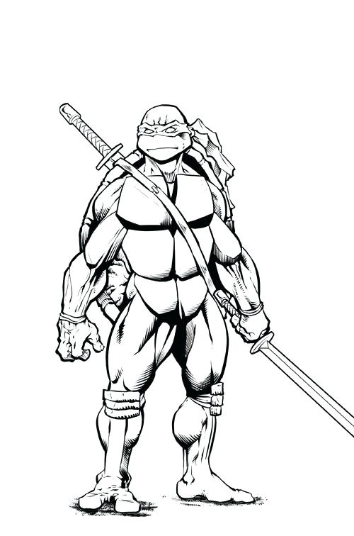 500x756 Teenage Mutant Ninja Turtles Coloring Page Free Download Free