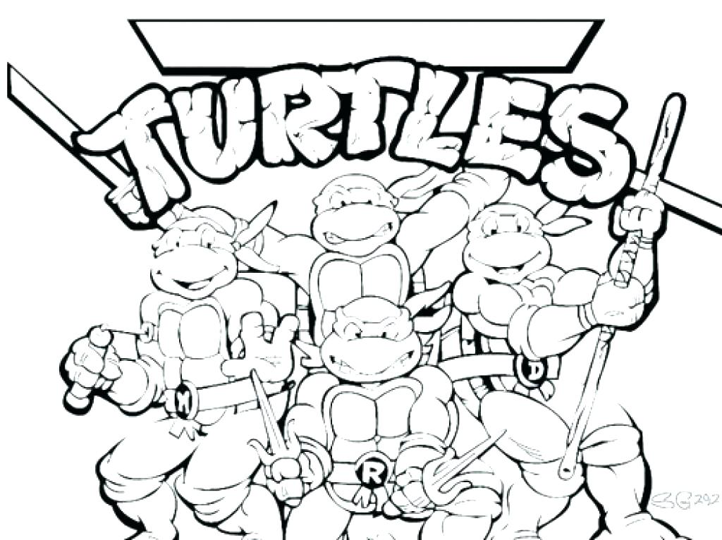 1024x766 Mutant Ninja Turtles Coloring Pages