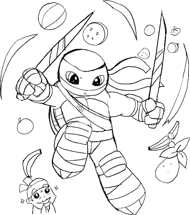 634x717 Tmnt Coloring Page