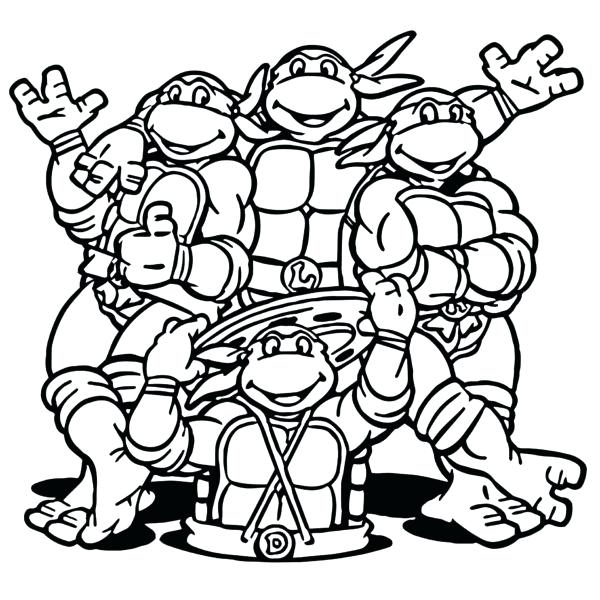 600x600 Ninja Turtles Printable Coloring Pages Terest Nickelodeon Teenage