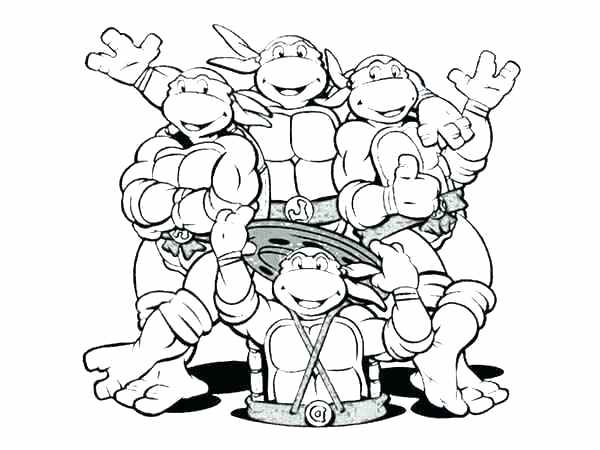 600x450 Printable Turtle Coloring Pages Popular Teenage Mutant Ninja