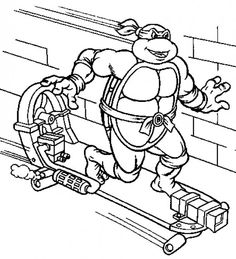 236x259 Teenage Mutant Ninja Turtles Printable Coloring Pages Ninja