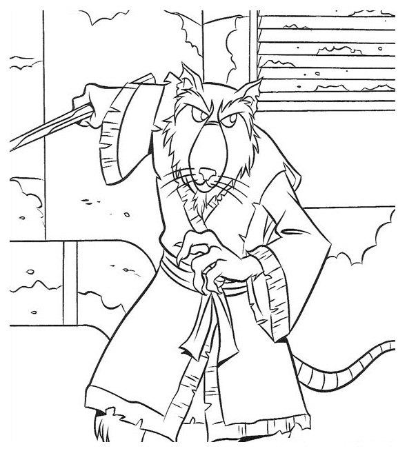 590x654 Teenage Mutant Ninja Turtles Shredder Coloring Pages Ninja Turtles