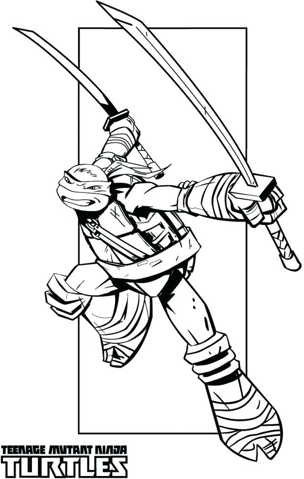 618x971 Tmnt Coloring Page