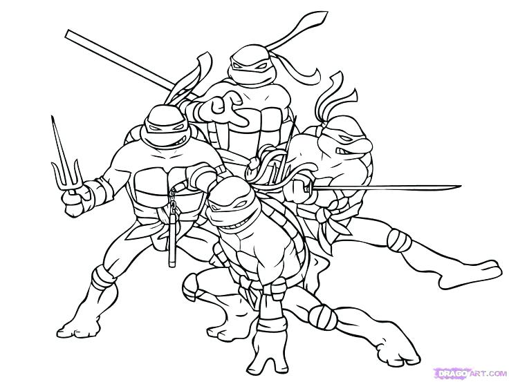 736x553 Free Printable Teenage Mutant Ninja Turtles Coloring Pages Teenage